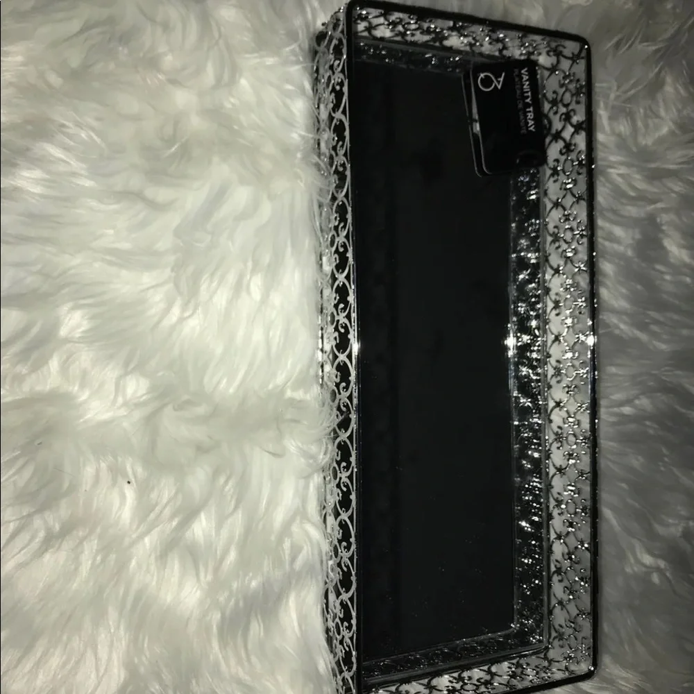 Silver Vanity Tray | Silver Mirror Tray